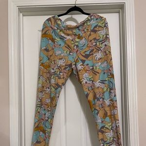 LuLaRoe Buttersoft Leggings Disney Goofy, Tall & Curvy 2
